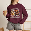 Fall Graphic Sweatshirt - “Just A Girl Who Loves Fall” Cozy Autumn Crewneck