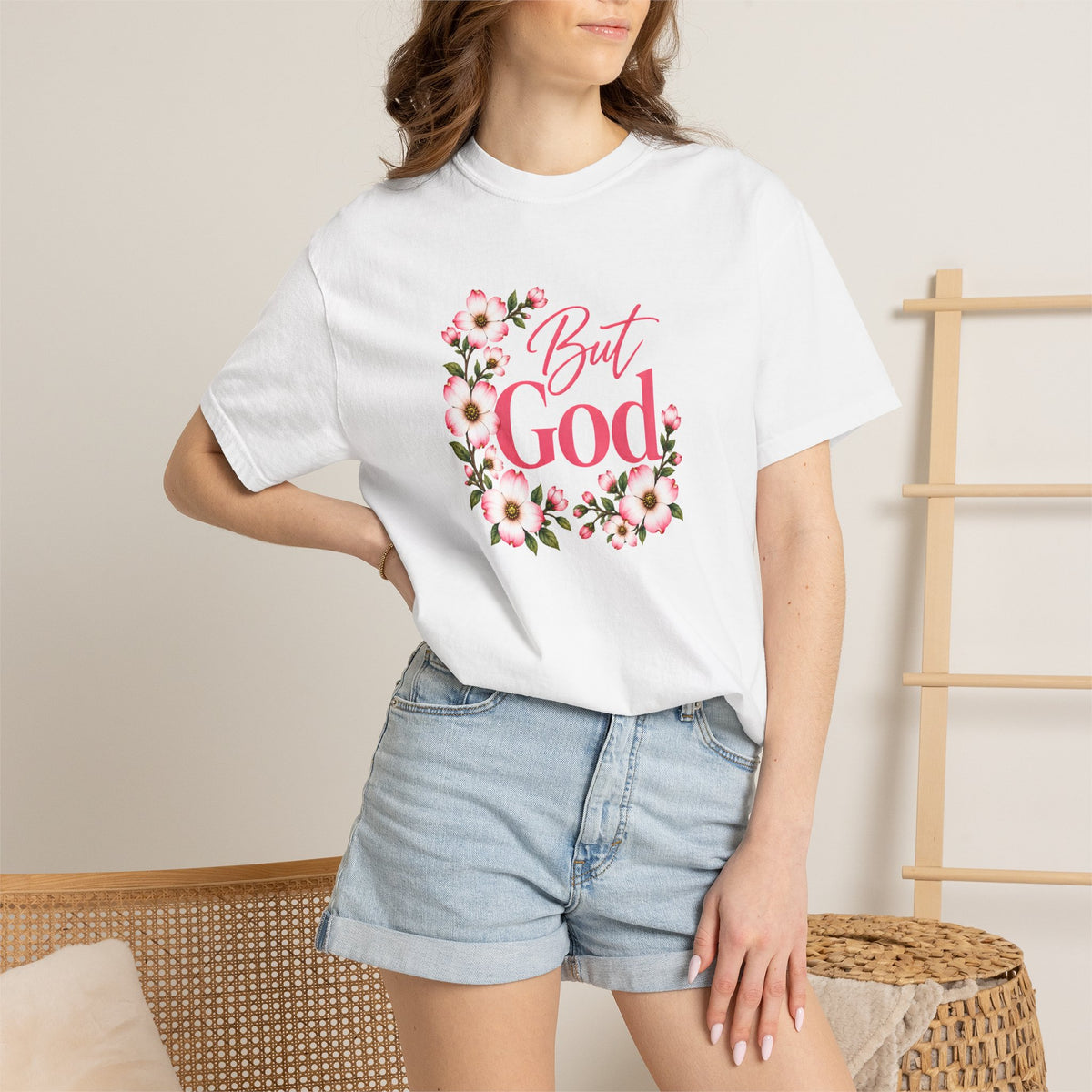 But God Floral T-Shirt