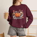 Crewneck Sweatshirt — "With God All Things Are Possible" Pumpkin Fall Faith Sweatshirt