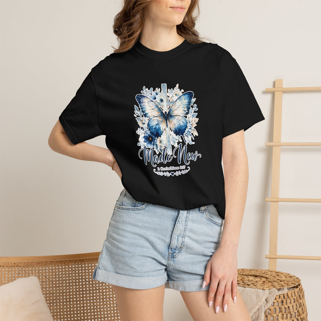 Made New Butterfly T-Shirt — Inspirational Christian Faith Tee
