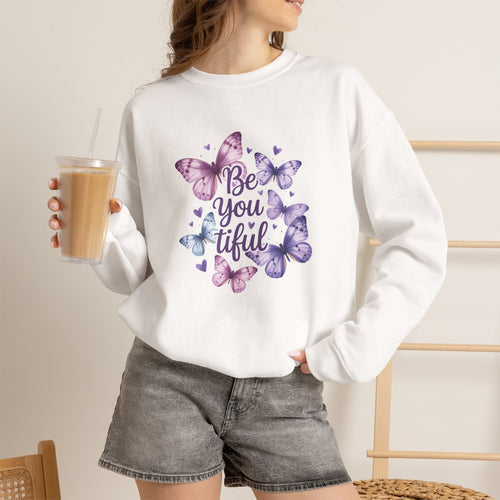 Butterfly "Be You Tiful" Crewneck Sweatshirt