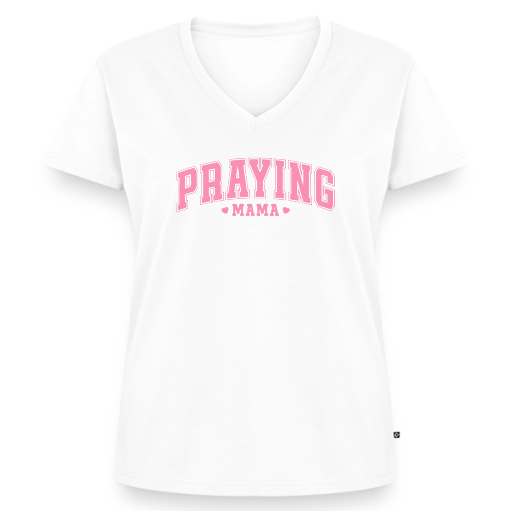 Women's Premium Organic V-Neck T-shirt - white