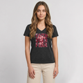 Women's Premium Organic V-Neck T-shirt - heather anthracite