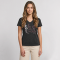 Women's Premium Organic V-Neck T-shirt - heather anthracite