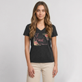 Women's Premium Organic V-Neck T-shirt - heather anthracite