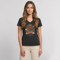 Women's Premium Organic V-Neck T-shirt - heather anthracite