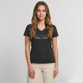 Women's Premium Organic V-Neck T-shirt - heather anthracite
