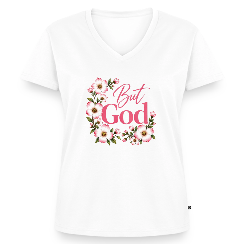 Women's Premium Organic V-Neck T-shirt - white