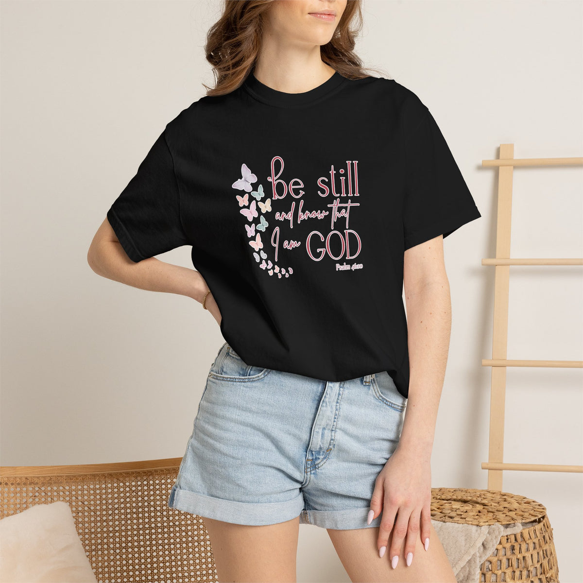 Be Still and Know God T-Shirt — Floral Christian Faith Tee
