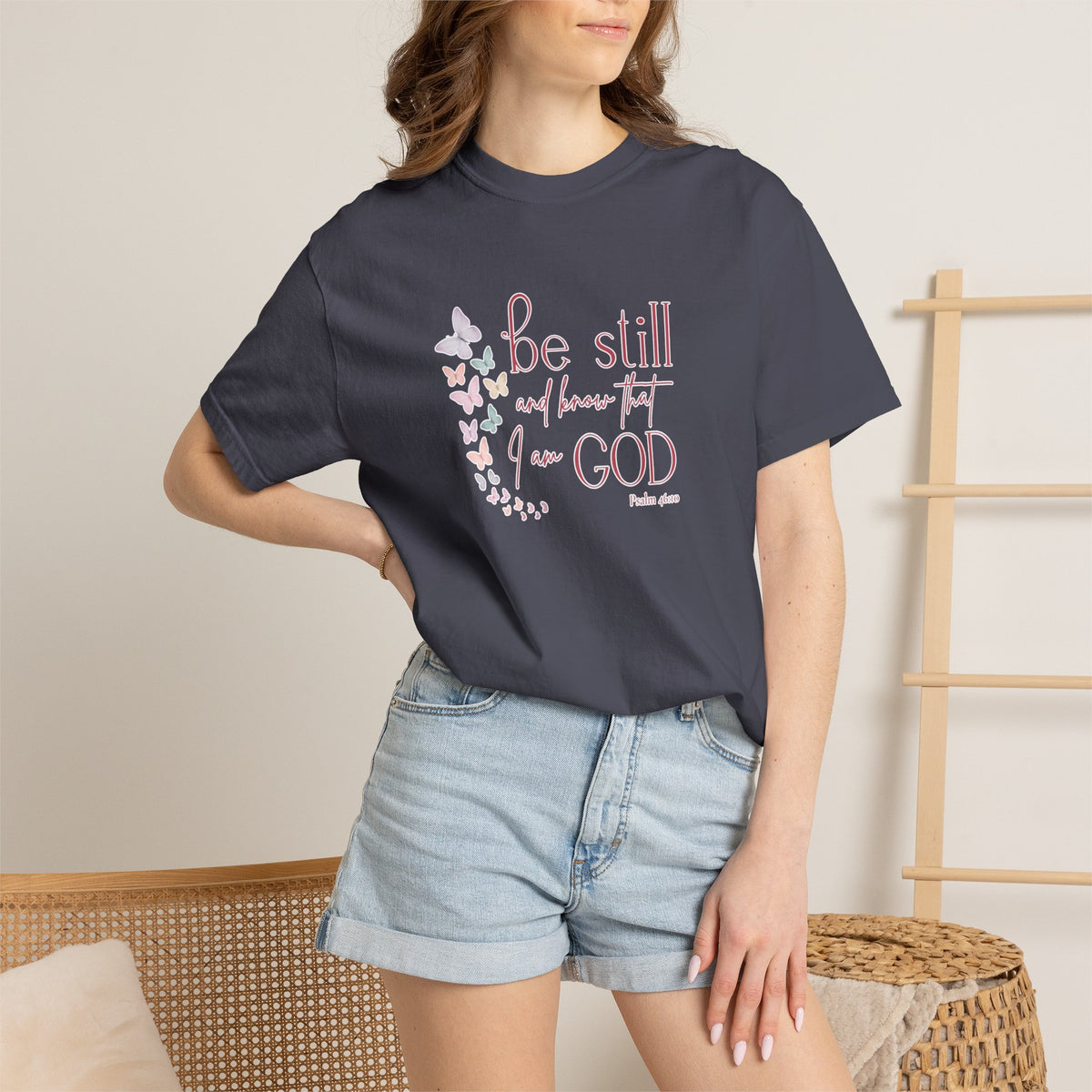 Be Still and Know God T-Shirt — Floral Christian Faith Tee