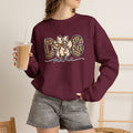 Dog Mama Leopard Print Crewneck Sweatshirt