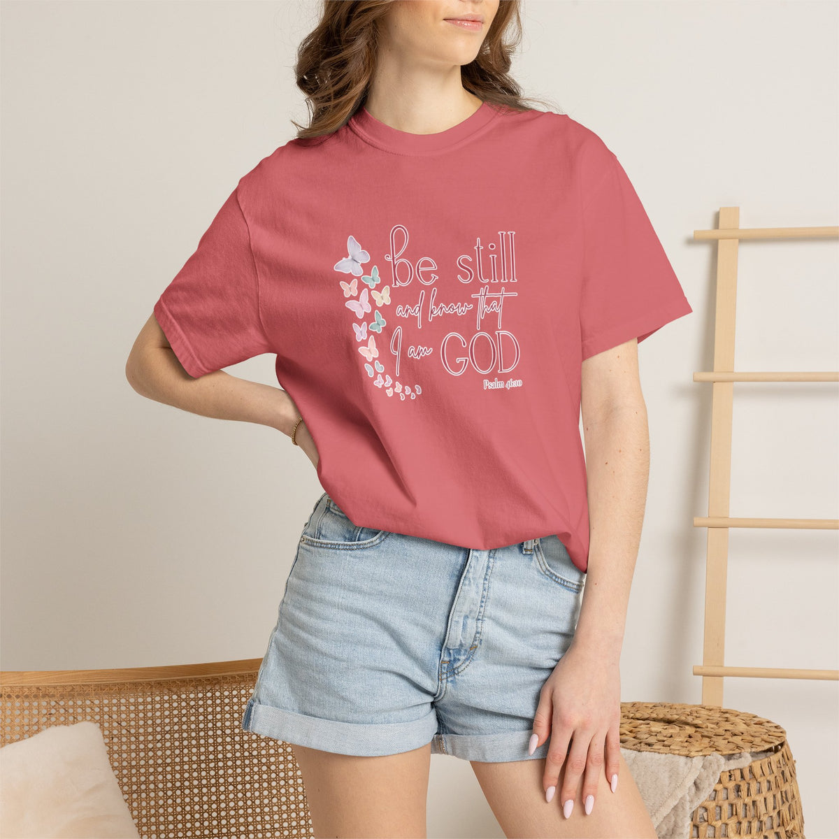 Be Still and Know God T-Shirt — Floral Christian Faith Tee
