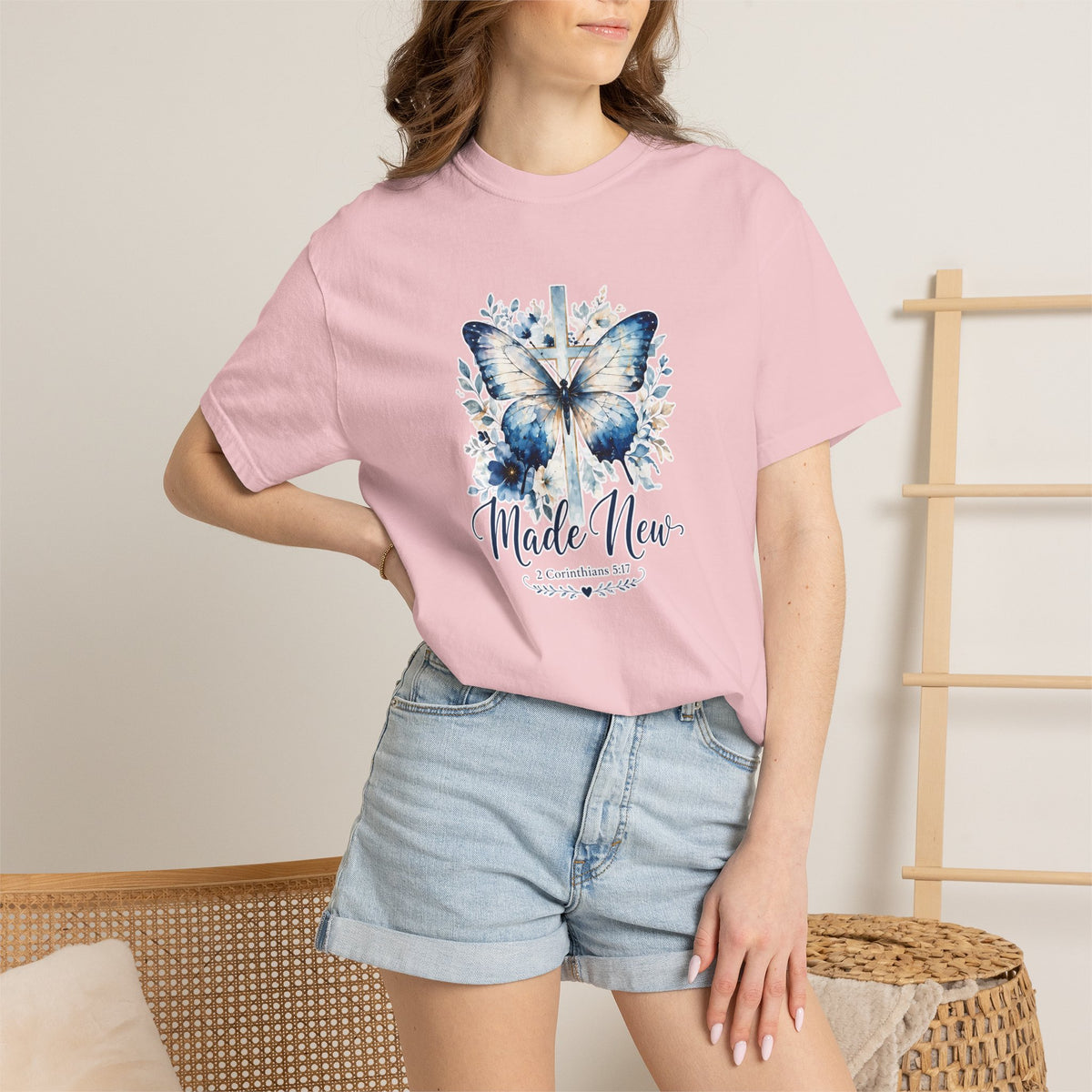 Made New Butterfly T-Shirt — Inspirational Christian Faith Tee