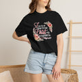 Christian Floral T-Shirt — "I Can Do All Things Through Christ" Scripture Tee
